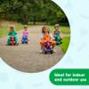 Careplay 2-in-1 Squirrel Push & Ride-on Toy, Indoor & Outdoor Use, Low Profile Seat, Recommended for Children up to 50lbs, Durable Construction, Made in The USA, Green view 4