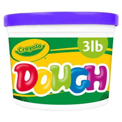 Crayola Dough - Purple (3lb), Bulk Modeling Dough for Kids, Clay Alternative, Resealable Tub, Ages 3+, Great for Kids Arts & Crafts