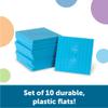 Learning Resources Plastic Base Ten Flats, Early Math, Counting, Place Value, Homeschool, 10 Pieces, Ages 6+ view 2