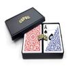 Copag 1546 Design 100% Plastic Playing Cards, Bridge Size (Narrow) Red/Blue (Jumbo Index, 1 Set) view 1