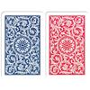 Copag 1546 Design 100% Plastic Playing Cards, Bridge Size (Narrow) Red/Blue (Jumbo Index, 1 Set) view 3