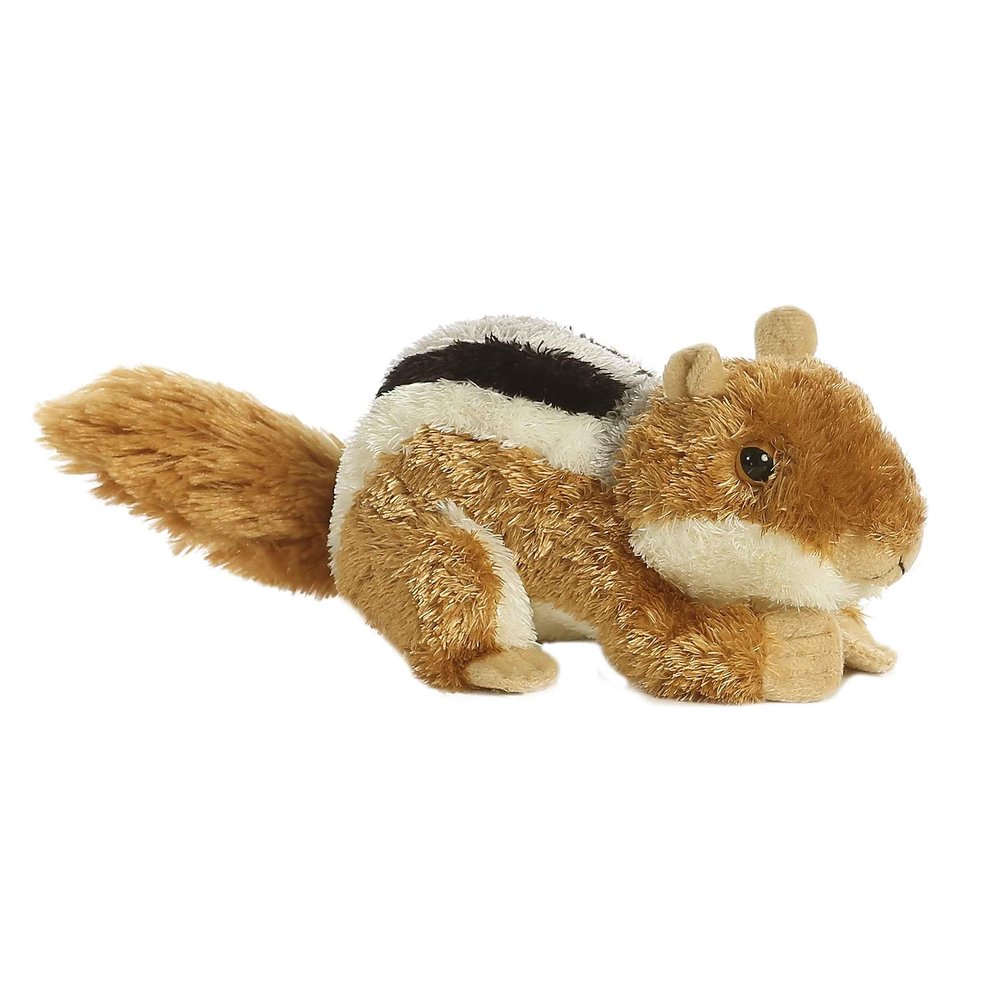 Aurora Adorable Mini Flopsie Chip Stuffed Animal - Mini Companions Ready for Playful Adventures - for Kids All Ages, Toddlers, Adults, and Families - Brown 7 Inches