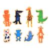 DJECO Crazy Animal Mix & Match Wooden Magnets - Cute Animal Toys for Toddlers - Fun & Creative Activity for Family & Friends - Magnetic Toy for Children 2+ Years Girls & Boys view 2