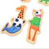 DJECO Crazy Animal Mix & Match Wooden Magnets - Cute Animal Toys for Toddlers - Fun & Creative Activity for Family & Friends - Magnetic Toy for Children 2+ Years Girls & Boys view 4