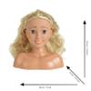 Theo Klein 5205 Makeup and Hair Styling Head I 20 cm High Head with Long Hair I Incl. Hair Accessories and Makeup I Dimensions: 10 cm x 18 cm x 20 cm I Toys for children over 3 years old view 4