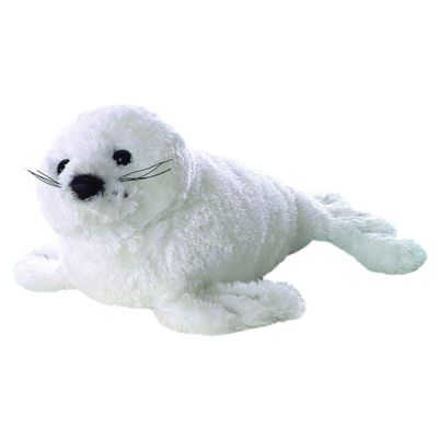 Aurora Adorable Mini Flopsie Harp Seal Stuffed Animal - Mini Companions Ready for Playful Adventures - for Kids All Ages, Toddlers, Adults, and Families - White 8 Inches