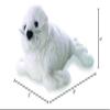 Aurora Adorable Mini Flopsie Harp Seal Stuffed Animal - Mini Companions Ready for Playful Adventures - for Kids All Ages, Toddlers, Adults, and Families - White 8 Inches view 2