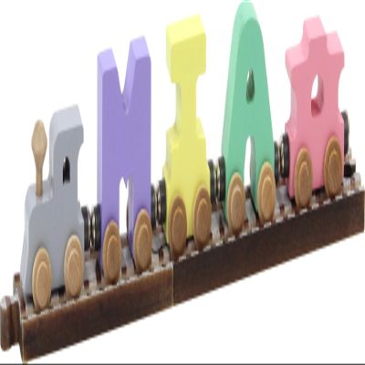 3 Letter Pastel Name and Track to Fit - Made in USA