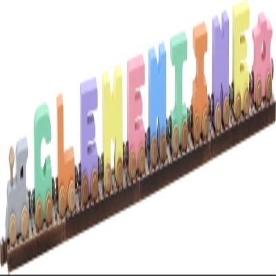 10 Letter Pastel Name and Track to Fit - Made in USA