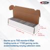BCW 800-Count Trading Card Storage Box, 1 Pack | Cardboard Organizer for Baseball, Basketball & Football Cards | Fits Standard Trading Card Games view 3