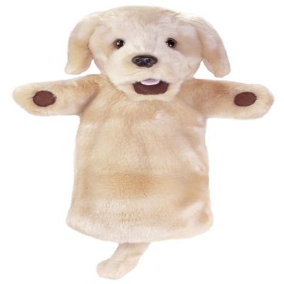 The Puppet Company Long-Sleeves Yellow Labrador Hand Puppet, 15 inches