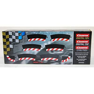 Carrera 4007486205925 20020592 Inside Shoulder Curve 3/30 (6), end Piece (2) Slot Car Track Accessory