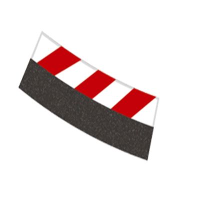 Carrera 20020593 Inside Shoulder Curve 4/15 (12), end piece (2) Slot Car Track Accessory