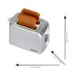 Theo Klein 9210 Bosch Toaster with Mechanical Toast Function, Includes 2 Slices Toy Toast, Dimensions: 15 cm x 12 cm x 10.5 cm, Toy for Children from 3 Years view 4