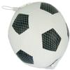 Lena 62178 Soft Fuball aus Schaumstoff, weicher Ball ca. 18 cm, Spielball fr Kinder ab 1 Jahr, Softball Zum Spielen und Baden, elastischer und strapazierfhiger Schaumstoffball, Wei, Schwarz view 2