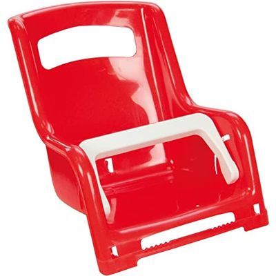 Lena 61168 Dolls Seat Approx. 27 cm 1 Assorted Colour Compartment Doll Seat for Children's Bicycle Luggage Rack Seat for Favourite Doll Mothers Red or Yellow