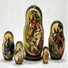 Golden Cockerel English Horse Russian Stacking Doll 5pc./6" Equestrian Nesting Doll Matryoshka Wood Babushka view 1