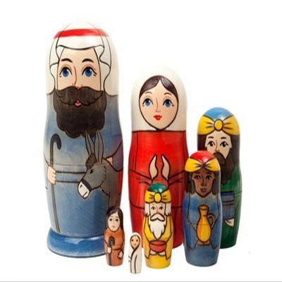 Holy Family Russian Nesting Doll 7pc./6