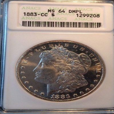 1883 CC ANACS Morgan Dollar "VAM-3" MS-64 DMPL