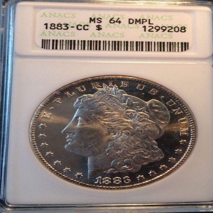 1883 CC ANACS Morgan Dollar "VAM-3" MS-64 DMPL