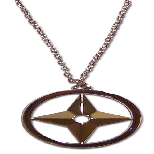 Great Eastern Entertainment Naruto: Shuriken Throwing Star Anime Cosplay Necklace for Men