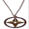 Great Eastern Entertainment Naruto: Shuriken Throwing Star Anime Cosplay Necklace for Men view 1