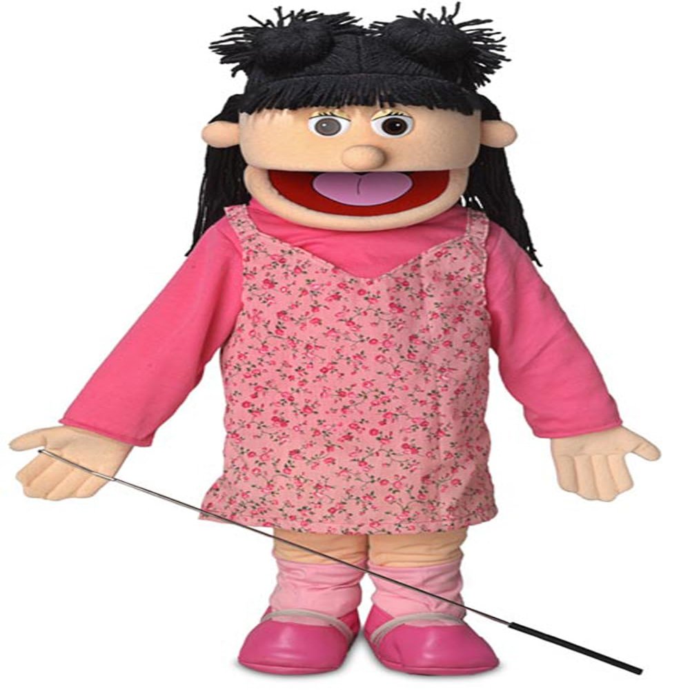 25" Susie, Peach Girl, Full Body, Ventriloquist Style Puppet
