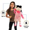 25" Susie, Peach Girl, Full Body, Ventriloquist Style Puppet view 2
