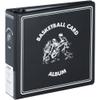 BCW 3-Inch Basketball Album - Black | Durable Binder for 90 Protective Pages, Heavy-Duty D-Ring | Ideal for Basketball Card Collectors, Storage, and Protection view 1