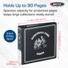 BCW 3-Inch Basketball Album - Black | Durable Binder for 90 Protective Pages, Heavy-Duty D-Ring | Ideal for Basketball Card Collectors, Storage, and Protection view 3