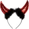 Boland 01069  Headband Devil Horns Hats and Other Headgear Red/Black view 1