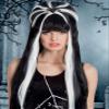 Boland 10103160 72178 86042 Tarantula Witch Wig with Spider, Black/White, One Size view 3
