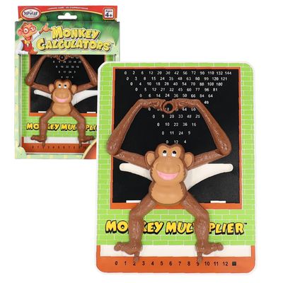 Popular Playthings Monkey Multiplier Learning Toy, Multiplication Table Chart Game, Hands-On Practice Tool, Gifts for Kids Ages 4 & Up