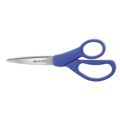 Westcott All Purpose Preferred Stainless Steel Scissors, 7", Blue, Single, Model: 43217