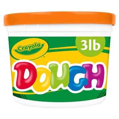 Crayola Orange Dough, 3 lb. Resealable Bucket, Toys for Kids, Gift