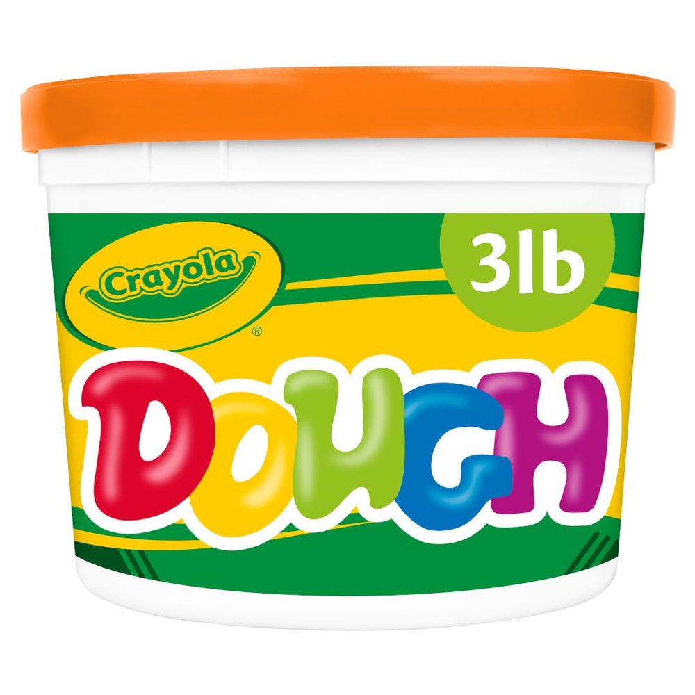 Crayola Orange Dough, 3 lb. Resealable Bucket, Toys for Kids, Gift