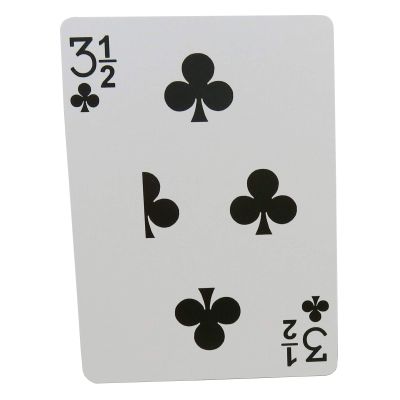 3 1/2 of Clubs - Bicycle Back - Magic Card Trick Gag