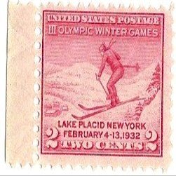 1932 U.S. 2 Cents Third Olympic Winter Games #716 stamp