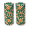Brybelly Crown & Dice Poker Chip Heavyweight 14-Gram Clay Composite  Pack of 50 (Green) view 2