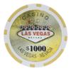 Brybelly Las Vegas Casino Poker Chip Heavyweight 14-gram Clay Composite  Pack of 50 ($1000 Yellow) view 1