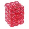 Dice Set 36d6 Translucent (12mm) 23814 Pink / White view 1