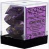 Chessex CHX27437 Dice-Vortex Purple/Gold Set, Multicolor, Large (18mm - 25mm) view 2