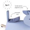 Janod Rocking Elephant  Classic Wood Rocker Ride-On Toy - Ages 1+ - J08024 view 4