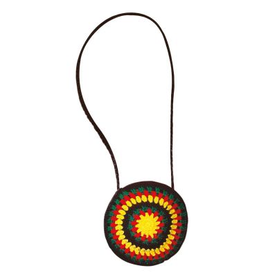Crochet Handbag Reggae/Rasta Accessory for Fancy Dress
