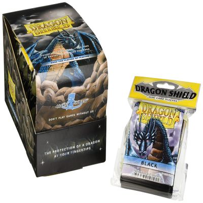 Arcane Tinmen ApS Dragon Shield Sleeves Pack (Small, 50 Sleeves, Black)