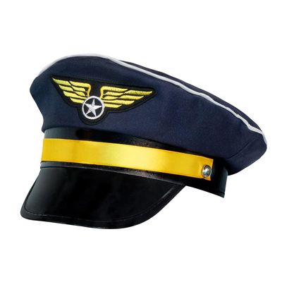 Boland BV 01253 Airline Pilot Captain Crew Hat/Cap Fancy Dress Accessory Nazy Blue
