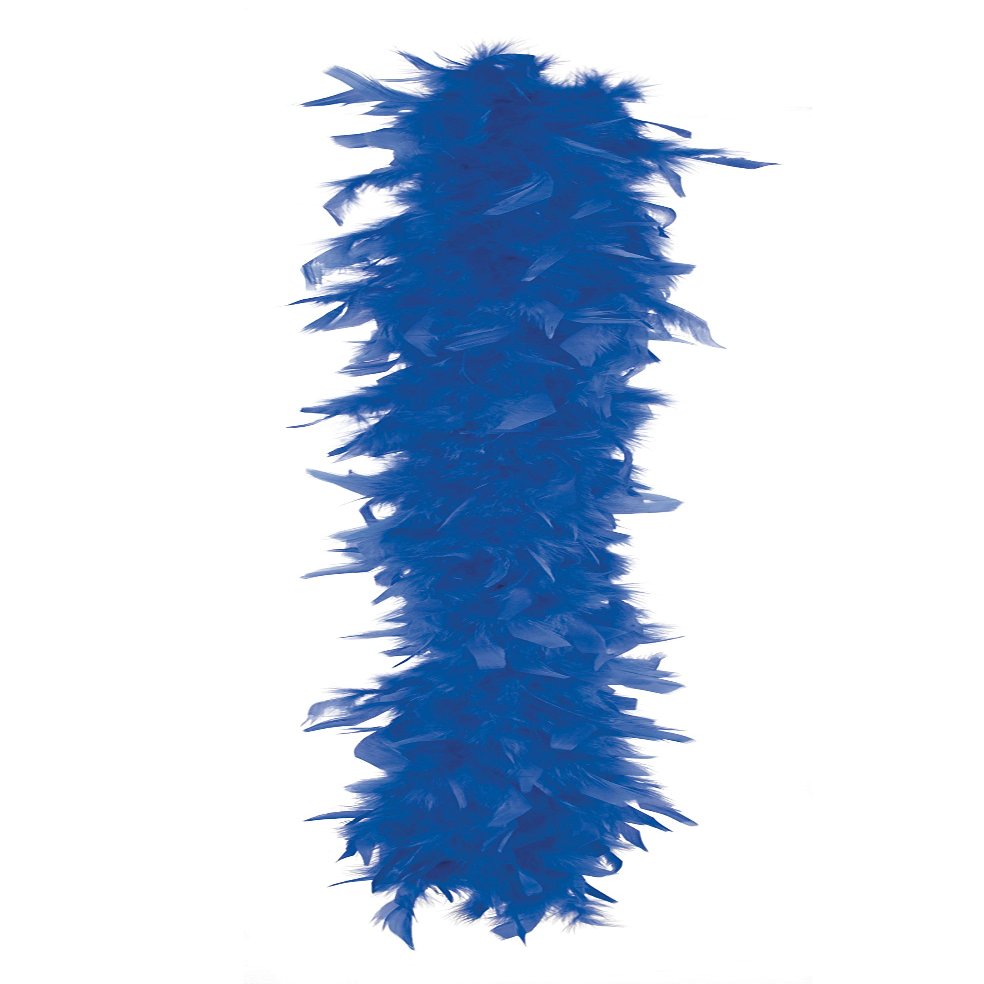 Boland 52703  Feather Boa, 180 cm, Blue