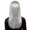 Boland 86082 Halloween Long Straight Silver Grey Witch Wig Fancy Dress Accessory view 3