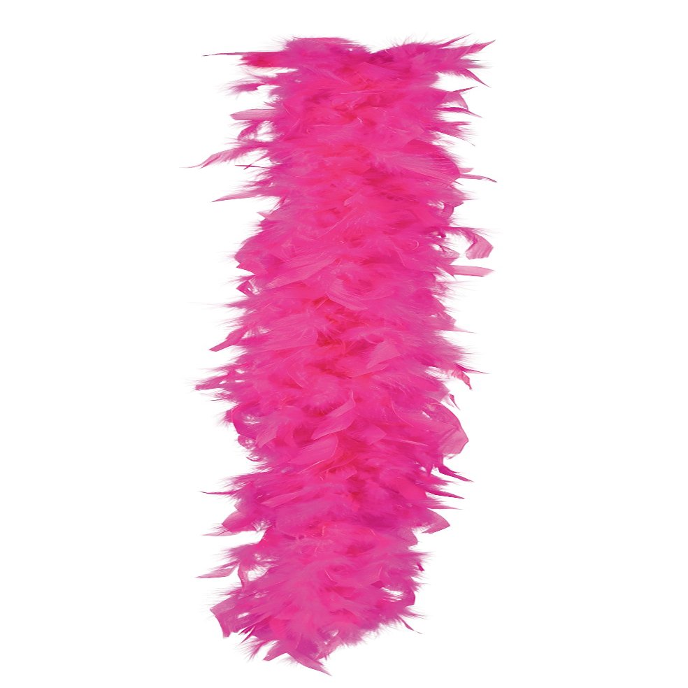 Boland 52699 Feather Boa Approx. 180 cm Pink/Fuchsia