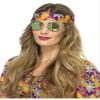 Smiffys 43064 Mirrored Hippie Specs, Green/Blue, One Size view 1